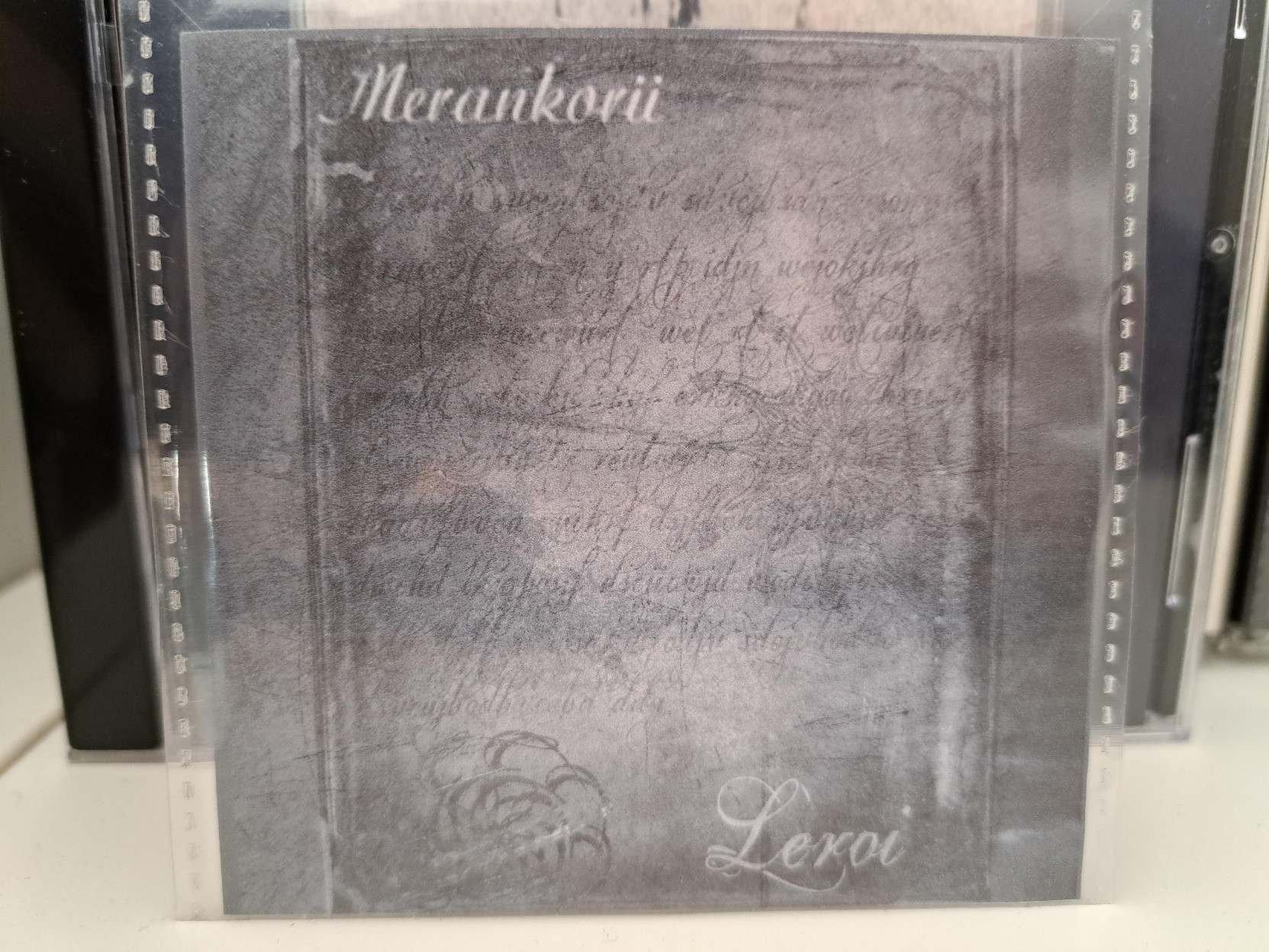 Merankorii's Leroi, a composition released in a 3" CD, 15 years ago, when dungeon synth wasn't a trend, and every band had a myspace.