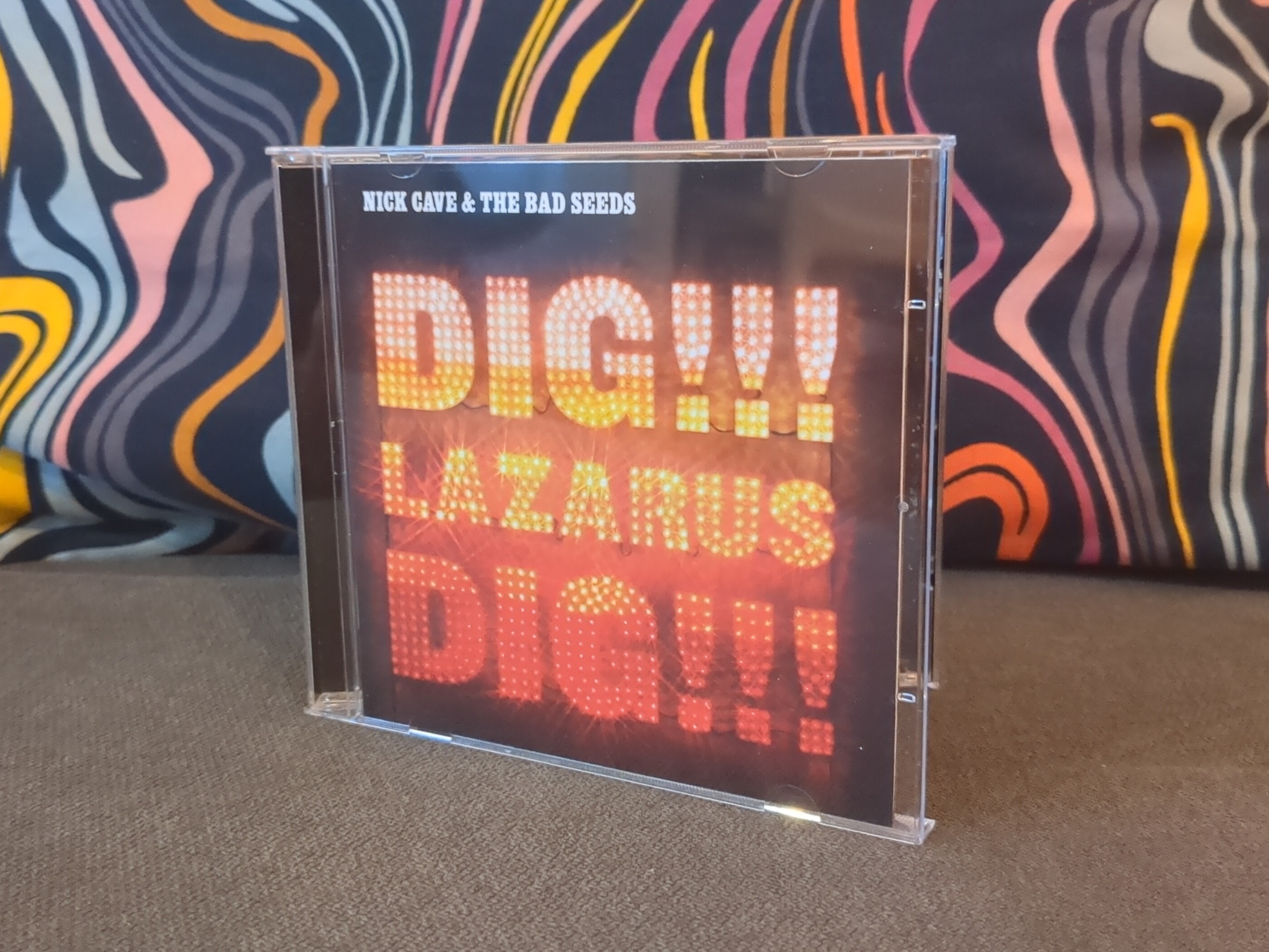 A CD jewel case of Nick Cave & The Bad Seeds album Digg!! Lazarus Digg!!! 