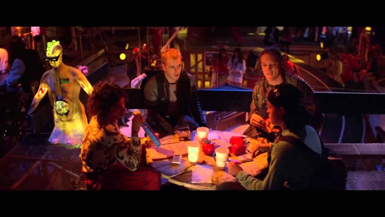 Four guys around a table