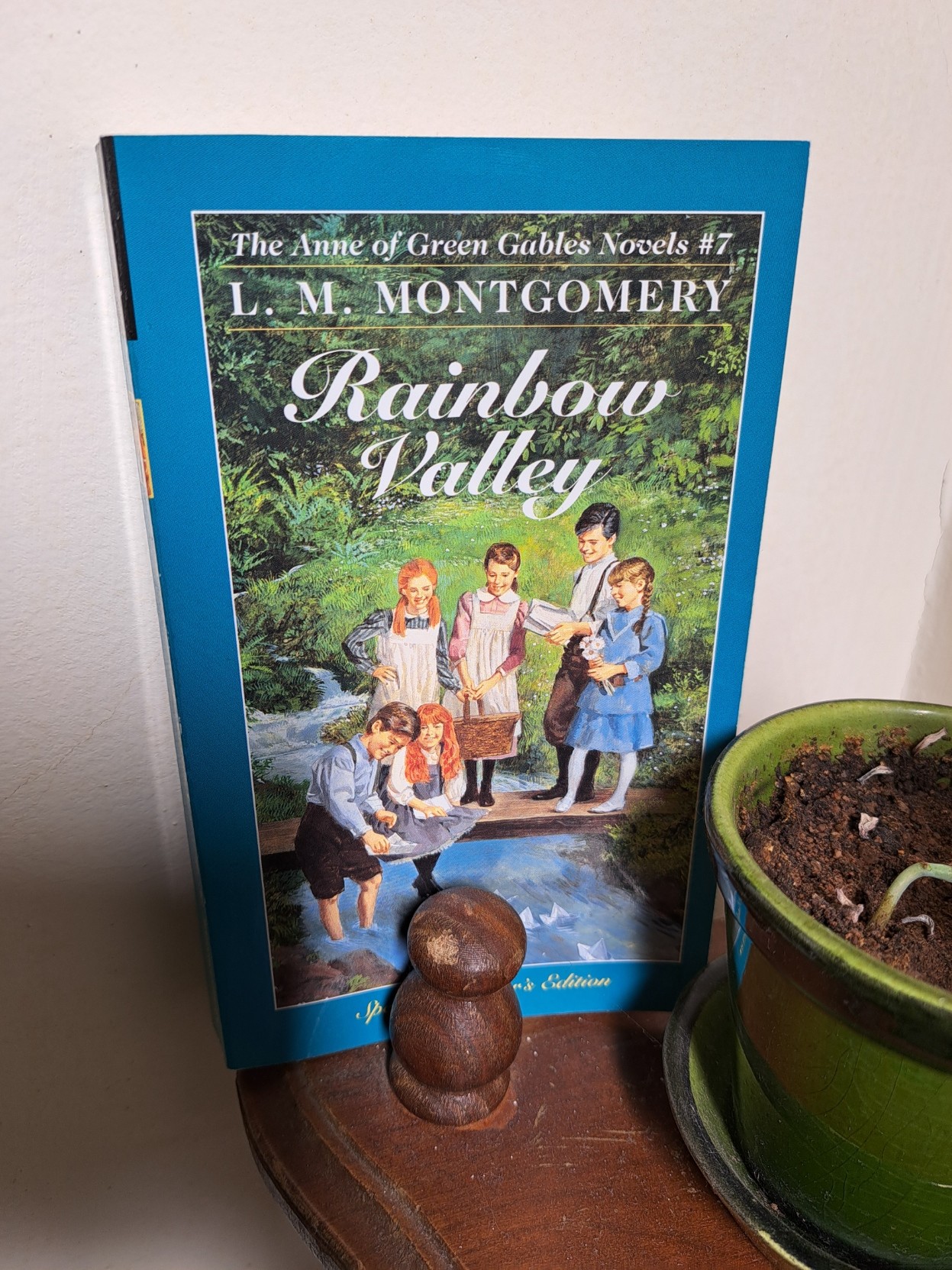 Rainbow Valley, The Anne of Green Gables Novels #7. No Anne on the cover. Instead, we see a bunch of kids (about whom this book is all about, not Anne).