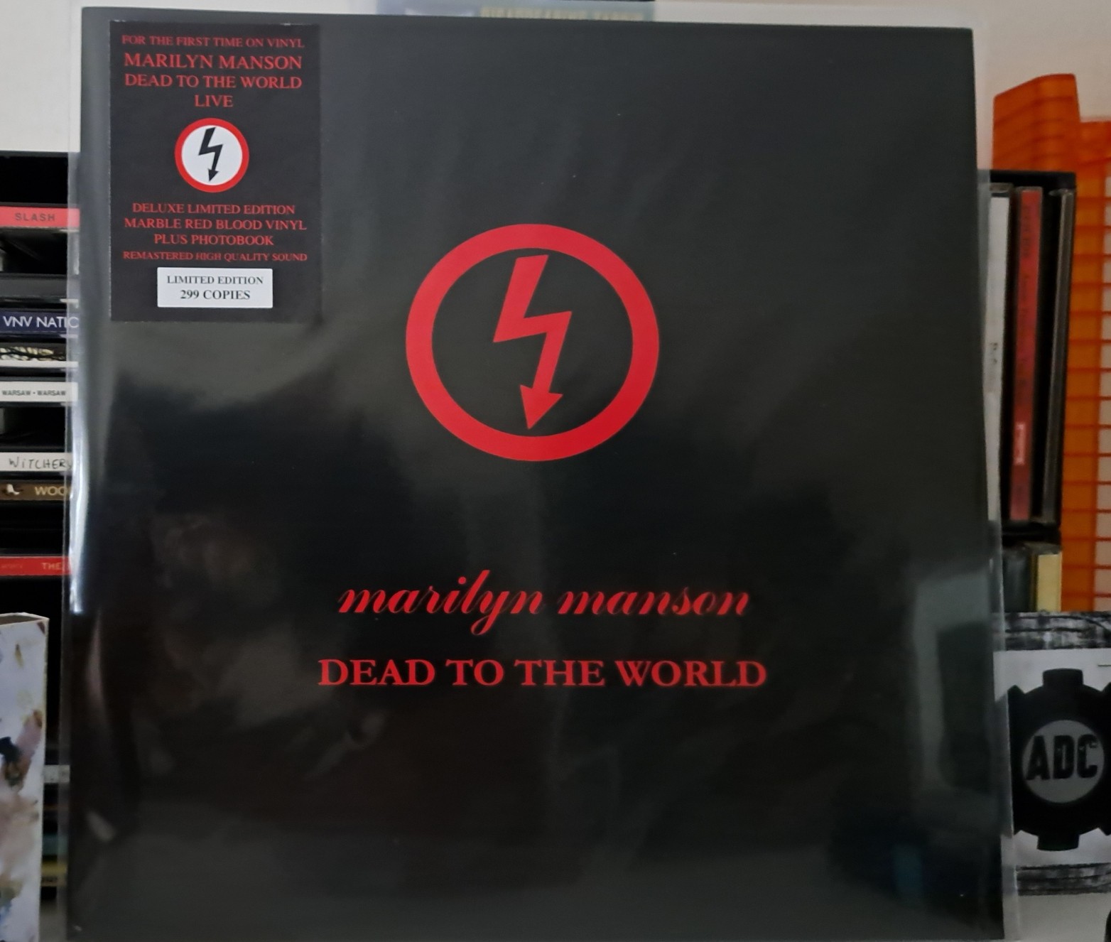 Marilyn Manson&rsquo;s &ldquo;Dead To The World&rdquo;, not the original VHS, but a vinyl record edition with the (music) audio from it.